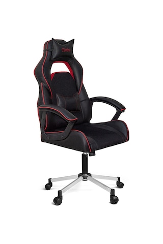 Türksit Range Yastıklı Yönetici ve Oyuncu Koltuğu Siyah-Kirmiz