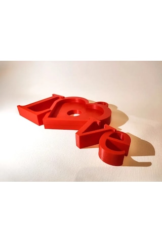 Love - Aşk Çerçeve - Mini Fotoğraf Çerçevesi - Sevgililergünü