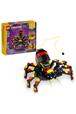 LEGO® Creator 3’ü 1 Arada Vahşi Hayvanlar: Şaşırtıcı Örümcek 31159 - 7 Yaş ve Üzeri Çocuklar için Yaratıcı Oyuncak Yapım Seti (153 Parça)