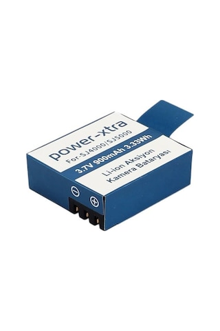 Power-xtra - Sj4000-sj5000 - 3.7v 900 Mah Li-ion Aksiyon Kamera Bataryası