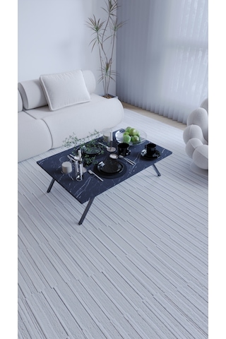 Toprak Dikdörtgen Katlanabilir Modern Yer Sofrası Laptop Masası