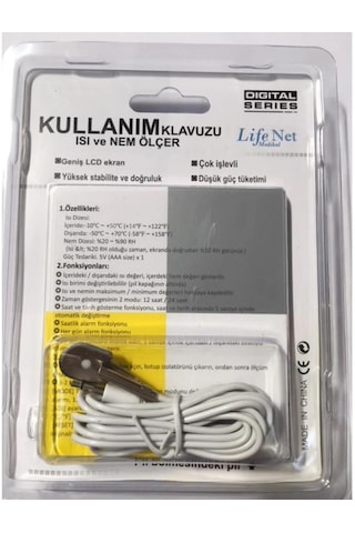 Life Net Htc-2 Termometre, Dijital Sıcaklık Ve Nem Ölçer