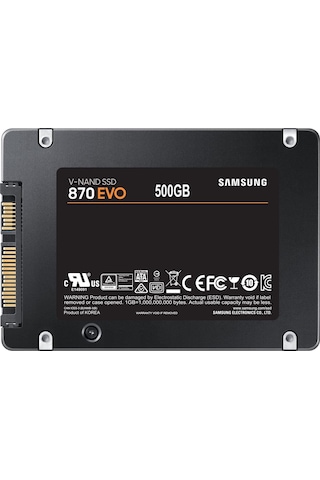 Samsung 870 Evo MZ-77E500BW-KR 2.5" 500 GB SATA SSD