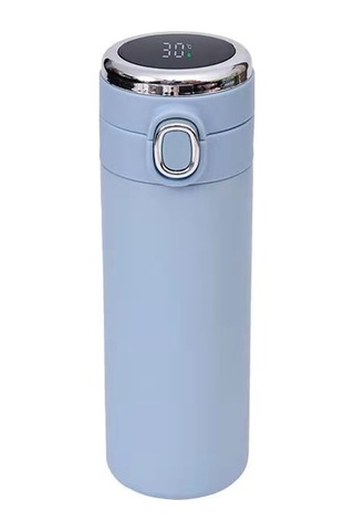 Akıllı Sıcaklık Göstergesi Paslanmaz Çelik Termos Kupa - Mavi