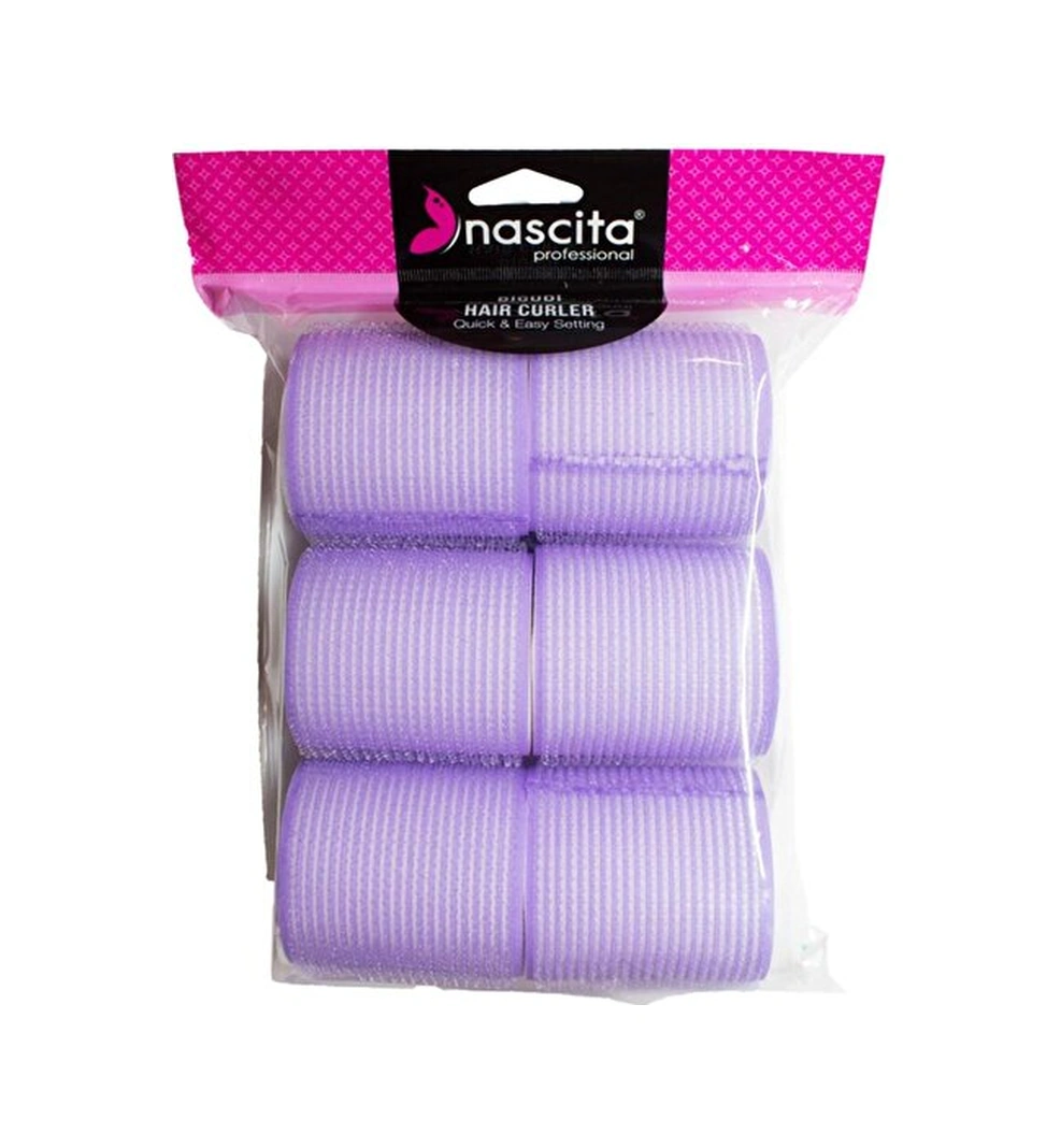 55 63 Mm / 6lı Cırtlı Süngerli Bigudi - 62