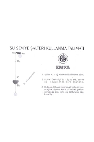 Emfa Su Seviye Şalteri Kontaklı - Ipli Şalter