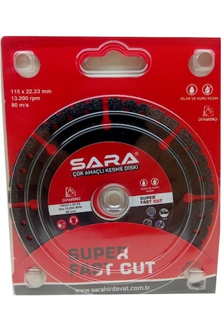 Sara S759 Çok Amaçlı Kesme Diski 115mm