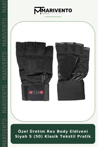 Özel Üretim Rex Body Eldiveni Siyah S 50 Klasik Tekstil Pratik Dİğer