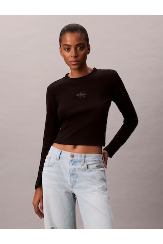 Calvin Klein Kadın Tişört-lv047a803g Siyah