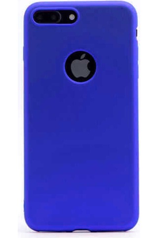 Apple Uyumlu iPhone 7 Plus Kılıf Zore Premier Silikon Kapak Saks Mavi