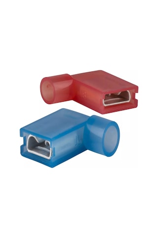 Tfdeb - 2862 1.5-2.5mm2 Tam İzoleli Polyamid Bayrak Tip Terminal Kablo Ucu Mavi 100 Adet