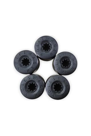 Vw Golf 5 2004-08 Bijon Kapağı Volkswagen Yazılı 5 Adet 1k0601173