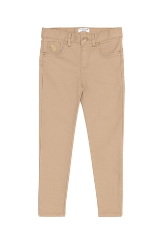 U.S. Polo Assn. Kız Çocuk Pantolon Kahverengi