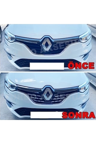 Megane 4 2021 Makyajlı Kasa Ön Panjur Krom