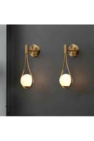 2 Adet Damla Model Modern Glop Camlı Aplik 2 Adet Damla Model Modern Glop Camlı Aplik