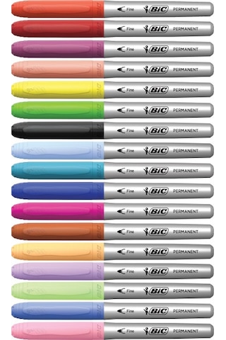 Bic Intensity Permanent Markör 12 Renk Çok Renkli