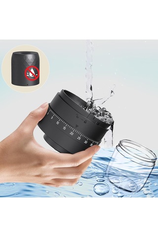 Yunboo Usb Şarjlı Seramik Bladeslı 40 Seviye Ayarlanabilir Minik Kahve Değirmeni - 35g Kapasiteli Taşınabilir Ev Kullanımlı Siyah