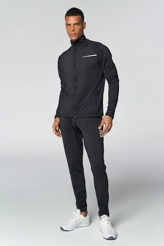 Hummel T-te Strength Training Track 921738-2001 Siyah Erkek Fermuarlı Sweatshirt 001
