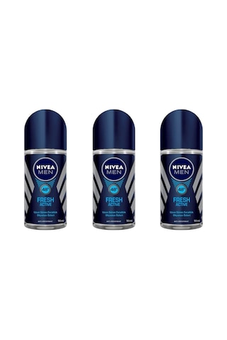 Nivea Men Fresh Active Erkek Roll-On Deodorant 50 ML x 3