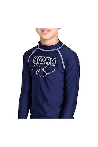 Arena Rash Vest L/s Graphic Erkek Çocuk Yüzücü Tişörtü Lacivert Lacivert