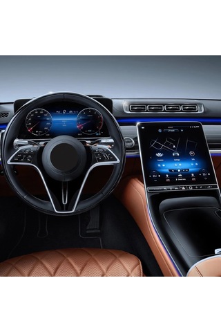 Mercedes S Serisi Navigasyon, Dijital Gösterge Ve İki Arka Kafalık 9H Nano Ekran Koruyucu
