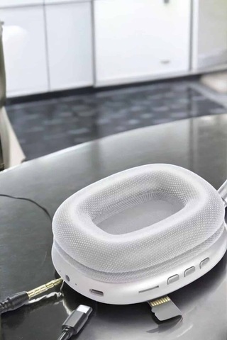 P9 Plus Kablosuz Kulak Üstü Bluetooth Kulaklık Beyaz Yüksek Ses Kaliteli
