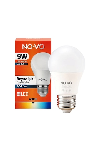 Özel Üretim Enerji Tasarrufu Modern Aydınlatma Lambader Ampulü 9w E27 Duy Beyaz Led Ampul 6500k