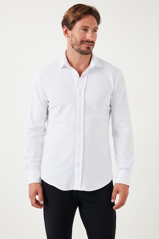 Buratti % 100 Pamuk Regular Fit Erkek Gömlek Cf25W113650 Beyaz
