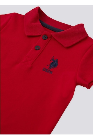 U.S. Polo Assn. Lisanslı Collar Kırmızı Erkek Bebek Takımı 5274-43228 Kırmızı
