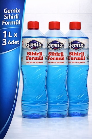Gemix SihirliMavi Su Derz Kalebodur Fayans Temizleyici 1litre X 3 Gemix SihirliMavi Su Derz Kalebodur Fayans Temizleyici 1litre X 3