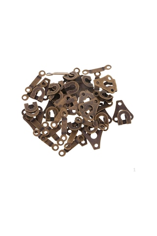 20 Takım Ve Göz Kapama Pantolon Kot Elbise Bronz İçin Raptiye