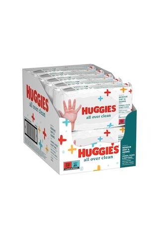 Huggies All Over Clean Bebek Ve Çocuk Islak Mendili 10x56 Yaprak 10'lu Set