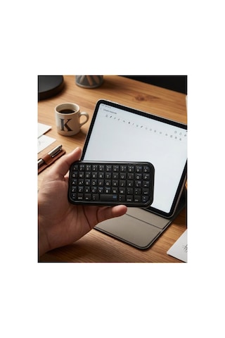 Mini Bluetooth Klavye Kablosuz Taşınabilir Cep Boyutu Klavye - Wısıpı8223-8005