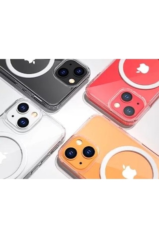 Bikapak Magsafe Air Apple Uyumlu iPhone 14 Plus Seffaf Kapak 561016148