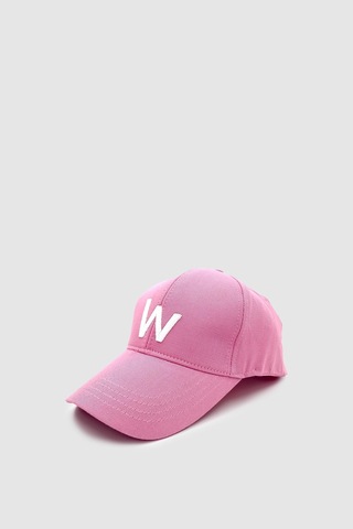 Wuclo W Nakışlı Ayarlanabilir Unisex Spor, Günlük Ve Outdoor Şapka / Kep Pembe