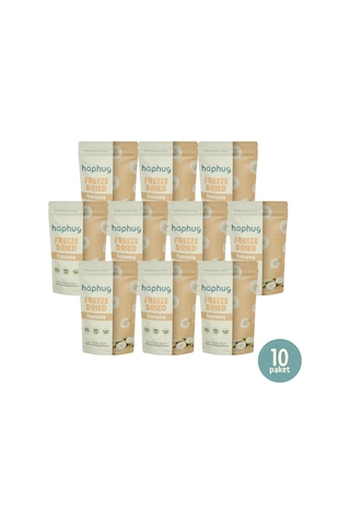 10'lu Paket Freeze Dried Muz - Dondurularak Kurutulmuş Muz 30g X 10 1 Adet