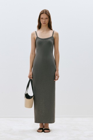 Suud Collection Füme Rae Askılı Basic Elbise