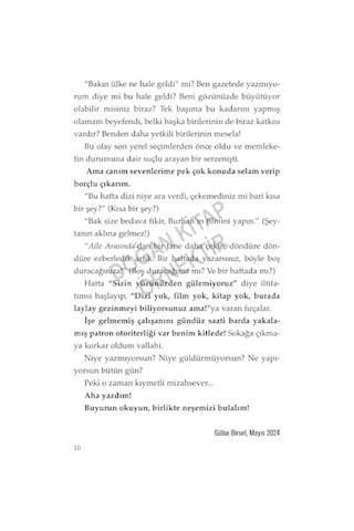 Beni Gözünüzde Büyütmeyin