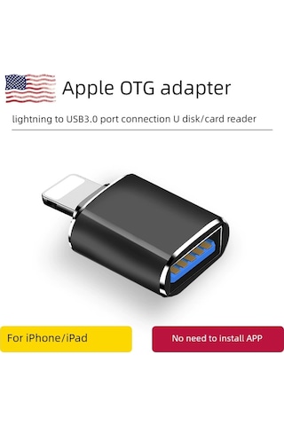 Lightning Usb Flash Sürücü Otg Adaptörü - Siyah Um35489-1 Yurt Dışından