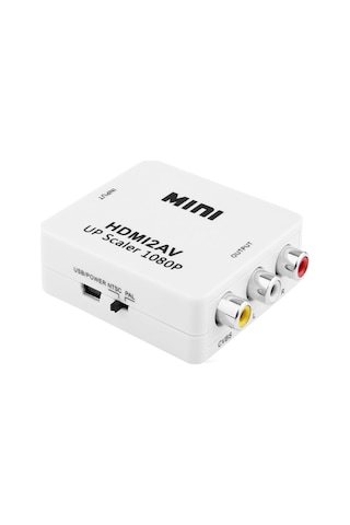 Alfais 4552 Hdmi To Av Rca Tos Çevirici Dönüştürücü Adaptör