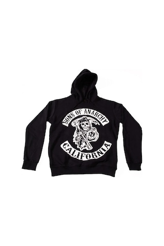 Sons Of Anarchy Readwood Original Kapüşonlu Sweatshirt Hoodie Siyah Çok Renkli