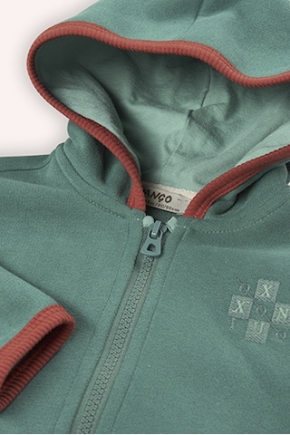 Erkek Çocuk Fermuarlı Sweatshirt Yeşil 2421bb08026-5006 001 Yeşil