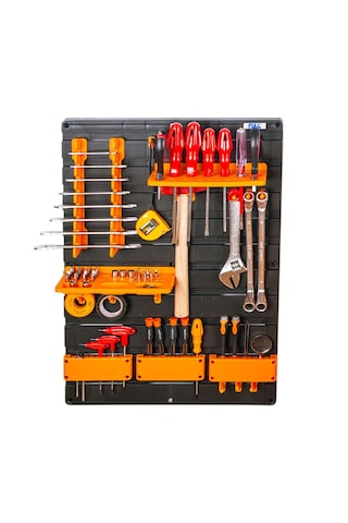 Full DPS35 Duvar Panel Seti, Avadanlık Askı - 35 Parça