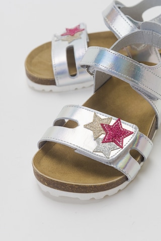 Mnpc Kız Çocuk Gümüş Hakiki Deri Günlük Çocuk Sandalet 25y2s10079184 Gümüş
