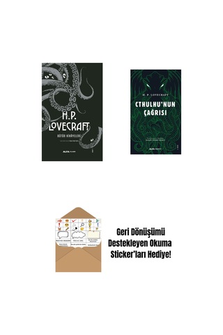 H.p. Lovecraft - Bütün Hikayeleri Ciltli + Cthulhu'nun Çağrısı + Okuma Sticker'ları