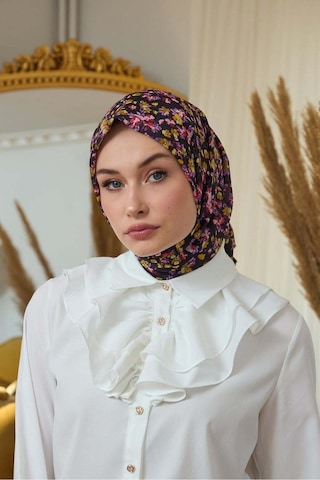 İpekhan Yaz Işıltısı Koleksiyonu Soft Eşarp 1191 - Siyah Orange 07 Siyah Orange