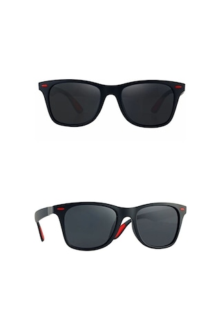 The Roomy Polarize Lens Kırmızı Çivi Detaylı Wayfarer Kadın Güneş Gözlüğü