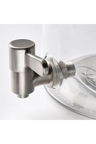 Sumuhome 365+ Sebil Musluklu Sürahi Cam Bambu Kapaklı 4 Lt