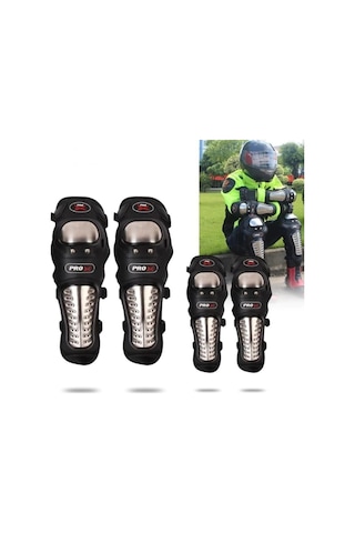 Europe Standart Titanyum Lüx Mafsallı Dizlik Dirseklik Set Rahat Bacak Kol Koruma Knee Pad 1966 Standart