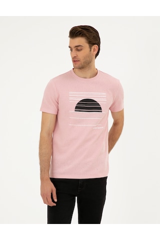 Pierre Cardin Erkek Açık Pembe Tişört 50285390-vr078 Açık Pembe